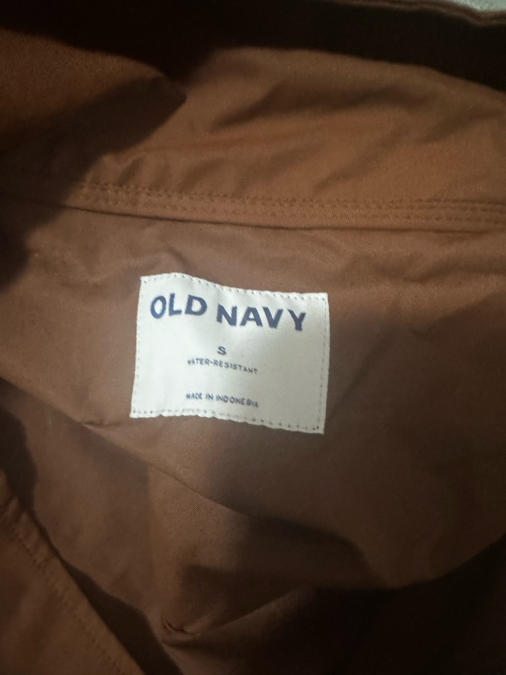 Old Navy Brown Twill Utility Zip-Front Jacket - Picture 2 of 2